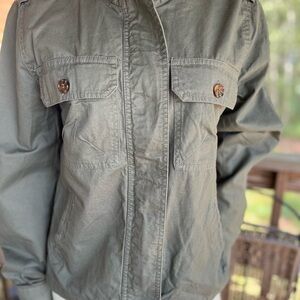Charlotte Russe Army Green Shacket